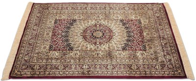 Gem Carpets Multicolor Silk Area Rug(3 ft,  X 5 ft, Rectangle)