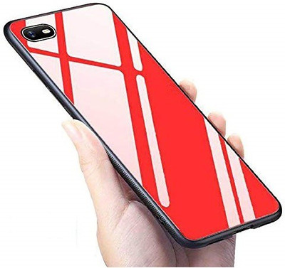 Mobile Mart Back Cover for Oppo A1K, Realme C2(Red, Dual Protection, Pack of: 1)