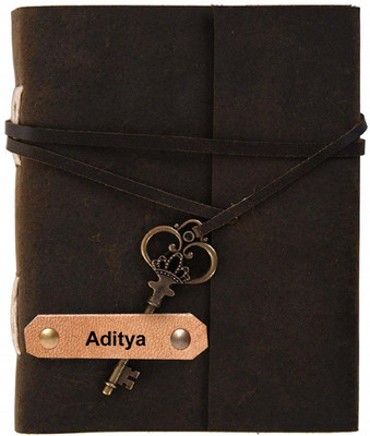 Rjkart Leather Diary A5 Diary Unruled 200 Pages(Brown)