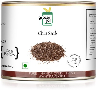 GROCERJAR Pure Handpicked Fresh Chia seeds Chia Seeds(200 g)