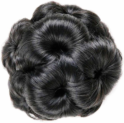 MoonEyes Clutcher Bun And Wigs of Synthetic Black  Bun Extension Artificial Juda Hair Extension