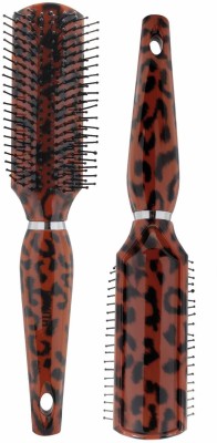 Ankita Wooden Oval Hair Brush with Nylon Bristle, All-Purpose