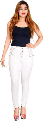 Queenie Regular Women White Jeans