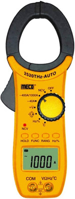 Meco 1000A 2520THz Auto AC Auto/Manual Ranging 3¾ Digit 4000 Counts Clampmeter Digital Multimeter(Yellow 8000 Counts)