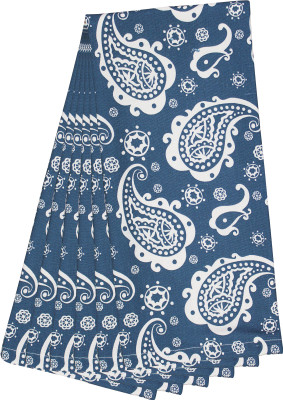 Flipkart SmartBuy Cotton Printed Blue, White Cloth Napkins(6 Sheets)