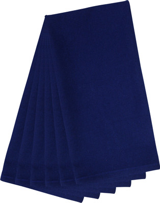 Flipkart SmartBuy Cotton Plain Blue Cloth Napkins(6 Sheets)