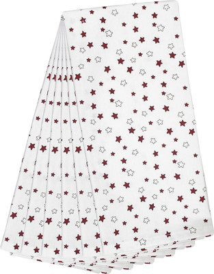 Flipkart SmartBuy Cotton Printed Maroon, White Cloth Napkins(6 Sheets)