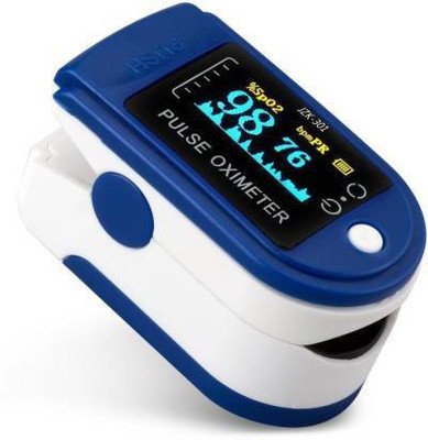 RA ACCESSORIES Finger Tip with Audio Visual Alarm water resistant Pulse Oximeter(Blue)