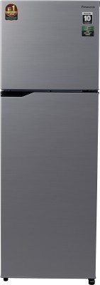 Panasonic 305 L Frost Free Double Door 2 Star (2020) Refrigerator (Silver, NR-TBG31VSS3)