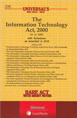 The Information Technology Act,2000 Alongwith Rules(Paperback, Editiorial Board of Universal Law Publishing)