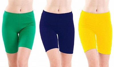 FeelBlue Solid Women Multicolor Regular Shorts