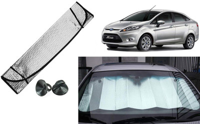Auto Kite Dashboard, Rear Window Sun Shade For Ford New Fiesta(Silver, Black)