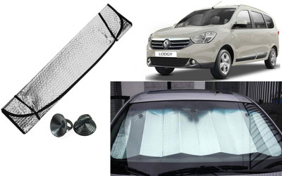Auto Kite Dashboard, Rear Window Sun Shade For Renault Lodgy(Silver, Black)