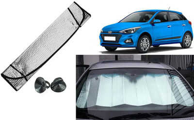 Auto Kite Dashboard, Rear Window Sun Shade For Hyundai Elite i20(Silver, Black)