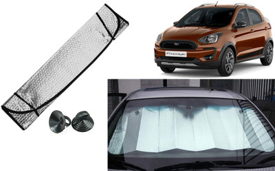 Auto Kite Dashboard, Rear Window Sun Shade For Ford Aspire(Silver, Black)