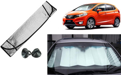 Auto Kite Dashboard, Rear Window Sun Shade For Honda Jazz(Silver, Black)