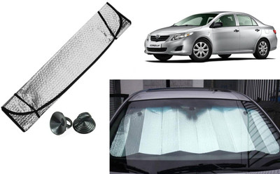 Auto Kite Dashboard, Rear Window Sun Shade For Toyota Corolla(Silver, Black)