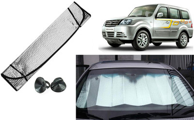 Auto Kite Dashboard, Rear Window Sun Shade For Tata Sumo Grande(Silver, Black)