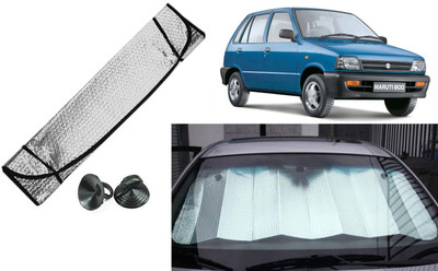 Auto Kite Dashboard, Rear Window Sun Shade For Maruti Suzuki 800(Silver, Black)