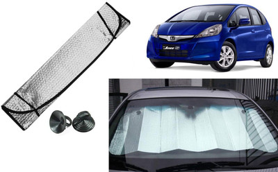 Auto Kite Dashboard, Rear Window Sun Shade For Honda Jazz(Silver, Black)