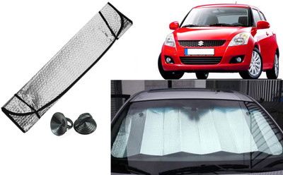 Auto Kite Dashboard, Rear Window Sun Shade For Maruti Suzuki Swift(Silver, Black)