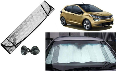 Auto Kite Dashboard, Rear Window Sun Shade For Tata A7(Silver, Black)