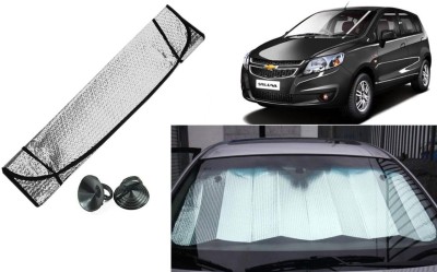 Auto Kite Dashboard, Rear Window Sun Shade For Chevrolet Sail UVA(Silver, Black)