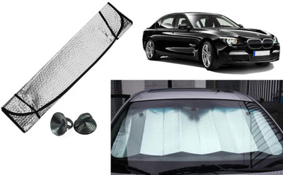 Auto Kite Dashboard, Rear Window Sun Shade For BMW 730d(Silver, Black)