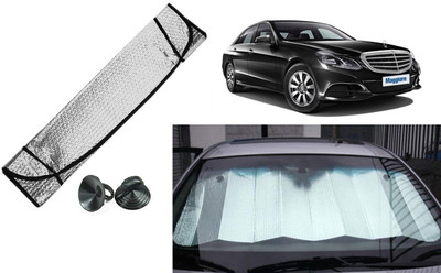 Auto Kite Dashboard, Rear Window Sun Shade For Mercedes Benz E200(Silver, Black)
