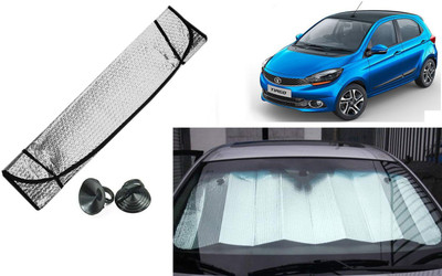 Auto Kite Dashboard, Rear Window Sun Shade For Tata Tiago(Silver, Black)