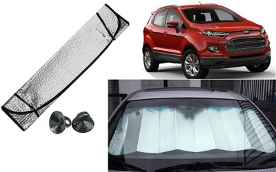 Auto Kite Dashboard, Rear Window Sun Shade For Ford Ecosport(Silver, Black)