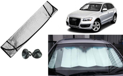 Auto Kite Dashboard, Rear Window Sun Shade For Audi Q3(Silver, Black)