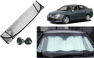 Auto Kite Dashboard, Rear Window Sun Shade For Volkswagen Jetta(Silver, Black)