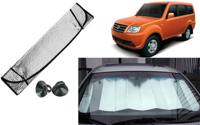 Auto Kite Dashboard, Rear Window Sun Shade For Tata Sumo Grand(Silver, Black)