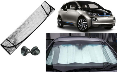Auto Kite Dashboard, Rear Window Sun Shade For BMW I3(Silver, Black)
