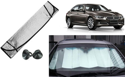 Auto Kite Dashboard, Rear Window Sun Shade For BMW 3 Series(Silver, Black)
