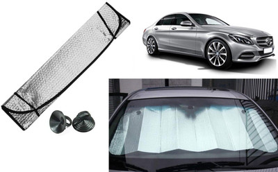 Auto Kite Dashboard, Rear Window Sun Shade For Mercedes Benz C200(Silver, Black)