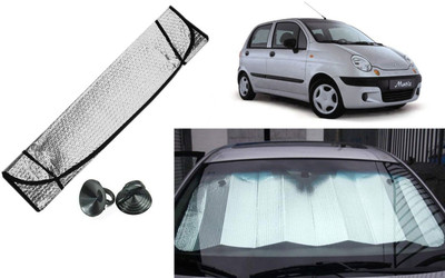 Auto Kite Dashboard, Rear Window Sun Shade For Daewoo Matiz(Silver, Black)