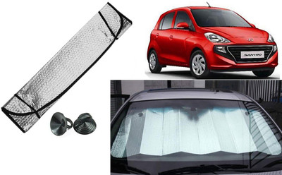 Auto Kite Dashboard, Rear Window Sun Shade For Hyundai Santro(Silver, Black)