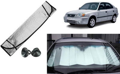 Auto Kite Dashboard, Rear Window Sun Shade(Silver, Black)