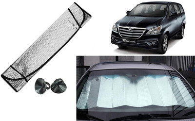 Auto Kite Dashboard, Rear Window Sun Shade For Toyota Innova(Silver, Black)