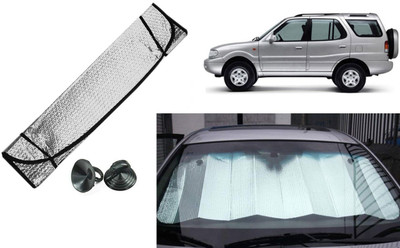 Auto Kite Dashboard, Rear Window Sun Shade For Tata Safari(Silver, Black)