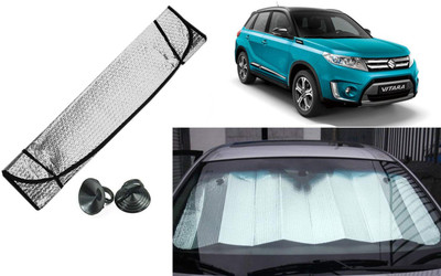 Auto Kite Dashboard, Rear Window Sun Shade For Maruti Suzuki Vitara(Silver, Black)