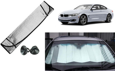 Auto Kite Dashboard, Rear Window Sun Shade For BMW 4 Series(Silver, Black)