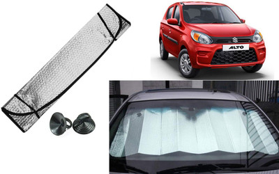 Auto Kite Dashboard, Rear Window Sun Shade For Maruti Suzuki Alto 800(Silver, Black)
