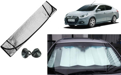 Auto Kite Dashboard, Rear Window Sun Shade For Renault Scala(Silver, Black)