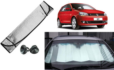 Auto Kite Dashboard, Rear Window Sun Shade For Volkswagen Polo GT(Silver, Black)
