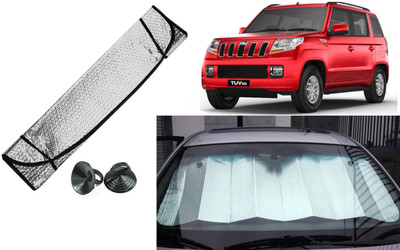 Auto Kite Dashboard, Rear Window Sun Shade For Mahindra TUV-300(Silver, Black)