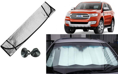 Auto Kite Dashboard, Rear Window Sun Shade(Silver, Black)