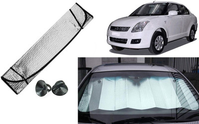 Auto Kite Dashboard, Rear Window Sun Shade For Maruti Suzuki Swift Dzire(Silver, Black)